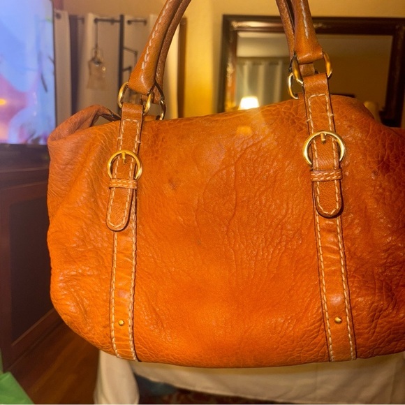 VINTAGE (LIKE NEW )ANTONIO MELANI Leather Satchel Bag, made of fine leather - Picture 6 of 17